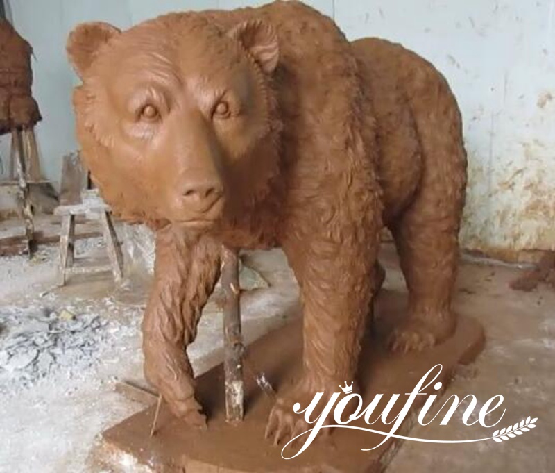 Outdoor Bronze Paddington Bear Statue Decor for Sale BOK1-453 - Bronze Animal Sculpture - 11