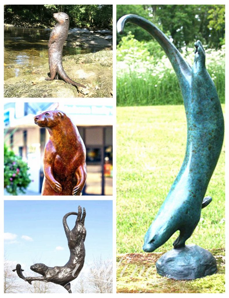 Otter statue decor-YouFine Sculpture
