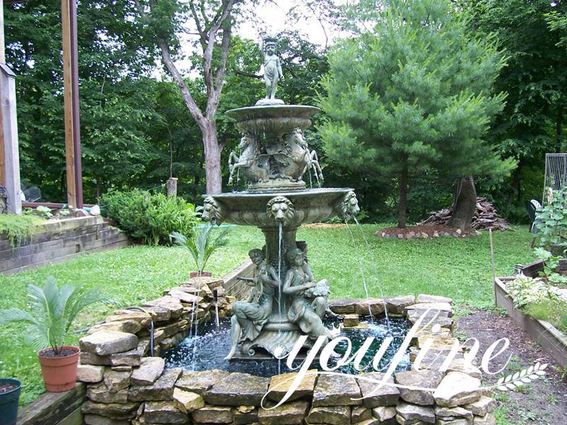 Outdoor Large Bronze Fountain with Figure Statues Wholesale BOK1-448 - Bronze Figure Fountain - 11