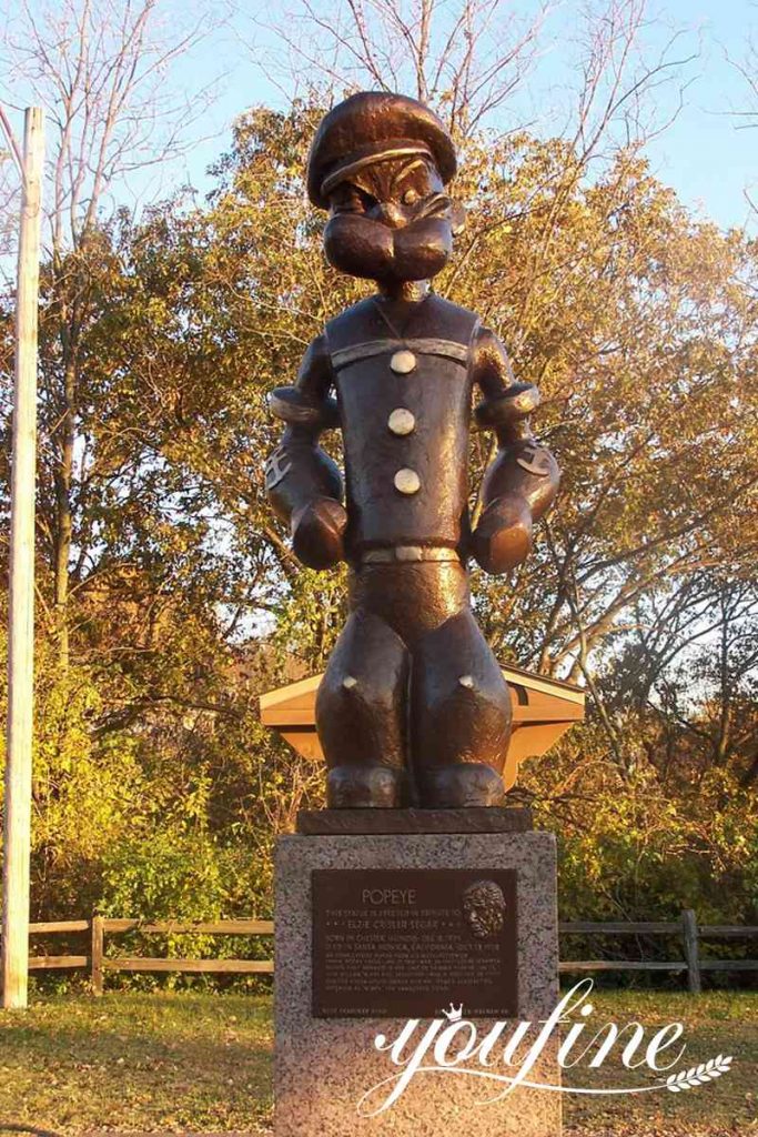 Popeye the sailor man statue-3