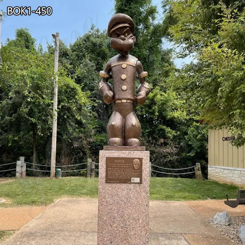 Popeye the sailor man statue-4