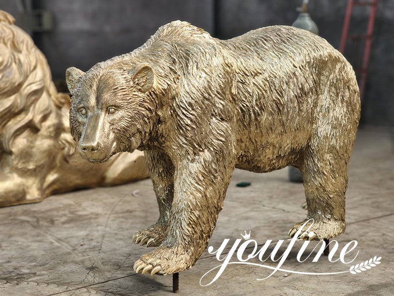 Outdoor Bronze Paddington Bear Statue Decor for Sale BOK1-453 - Bronze Animal Sculpture - 12