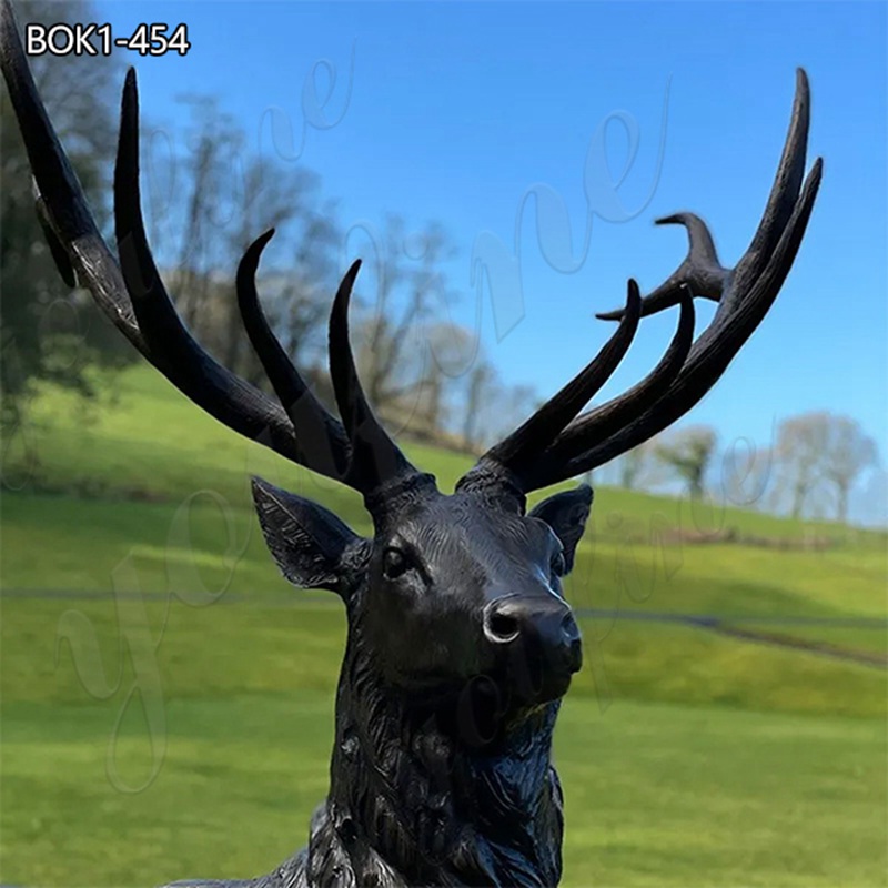 bronze deer statue-1