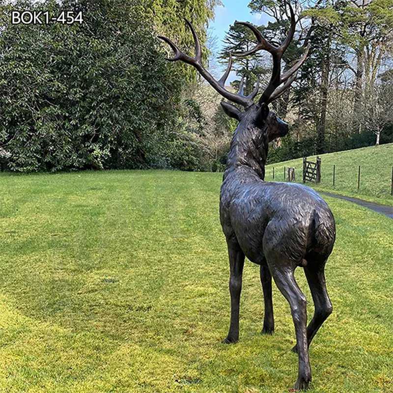 bronze deer statue-2