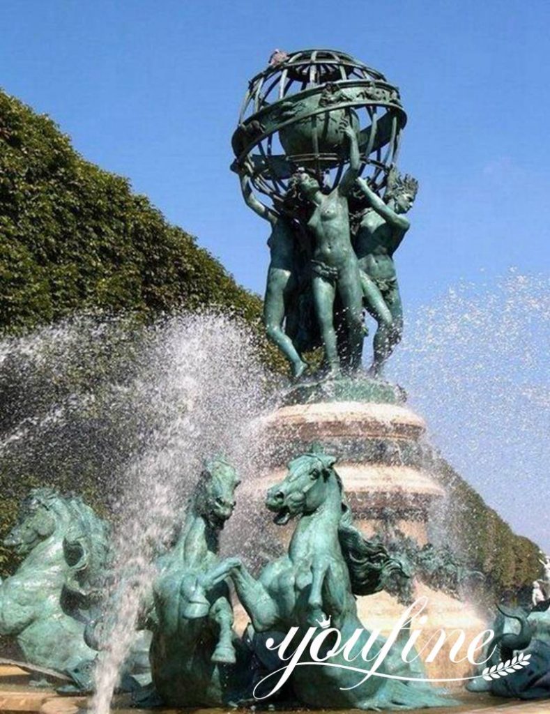 Outdoor Large Bronze Fountain with Figure Statues Wholesale BOK1-448 - Bronze Figure Fountain - 10