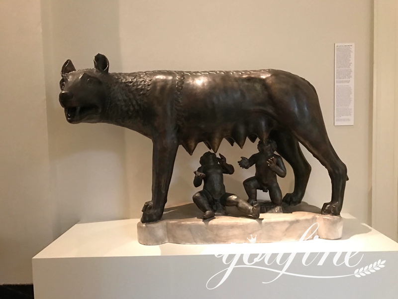 Bronze Capitoline She-wolf Statue Factory Supply BOK1-438 - Bronze Wolf Statue - 11
