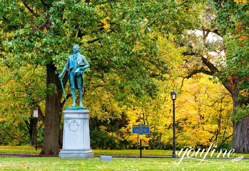 Custom Made Bronze Monument Statue of Alexander Hamilton  BOK1-441 - Bronze Figure Sculpture - 22