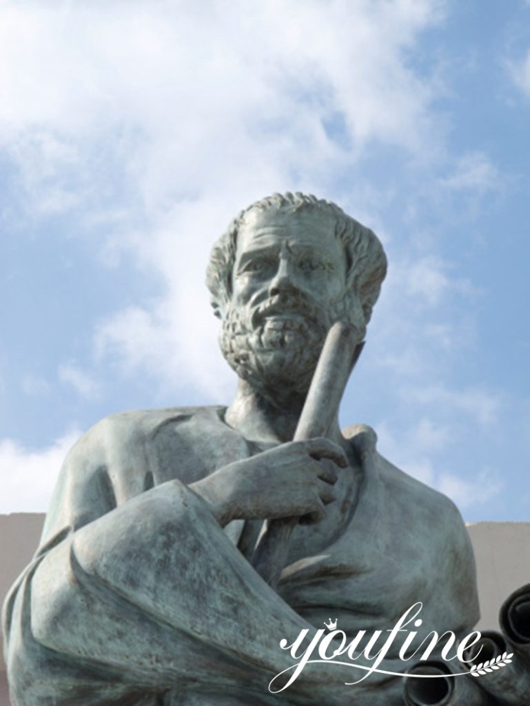 Bronze Aristotle Greek Philosopher Sculpture Manufacturer BOK1-445 - Bronze Classical Sculpture - 5