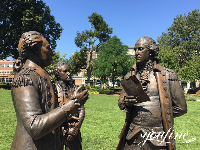 Custom Made Bronze Monument Statue of Alexander Hamilton  BOK1-441 - Bronze Figure Sculpture - 16