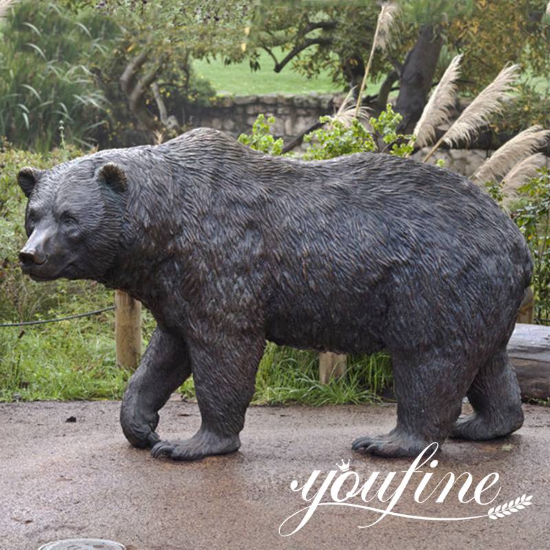 Outdoor Bronze Paddington Bear Statue Decor for Sale BOK1-453 - Bronze Animal Sculpture - 20