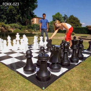 Fiberglass Large Outdoor Chess Statue for Sale FOKK-023