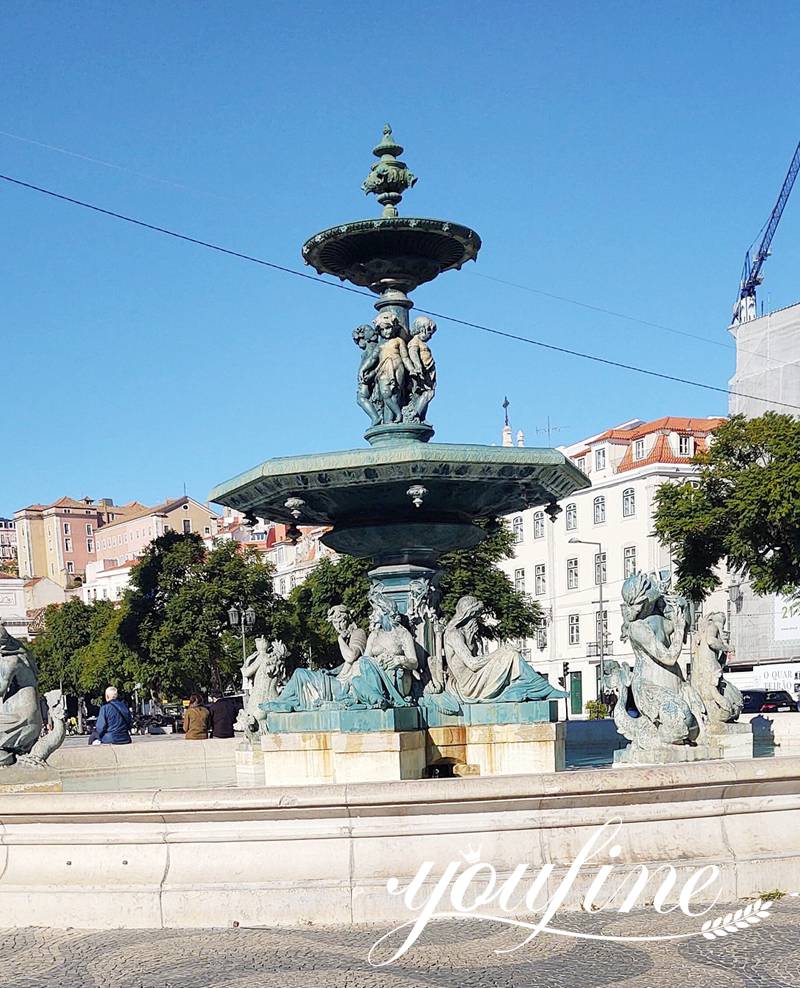 Outdoor Large Bronze Fountain with Figure Statues Wholesale BOK1-448 - Bronze Figure Fountain - 7