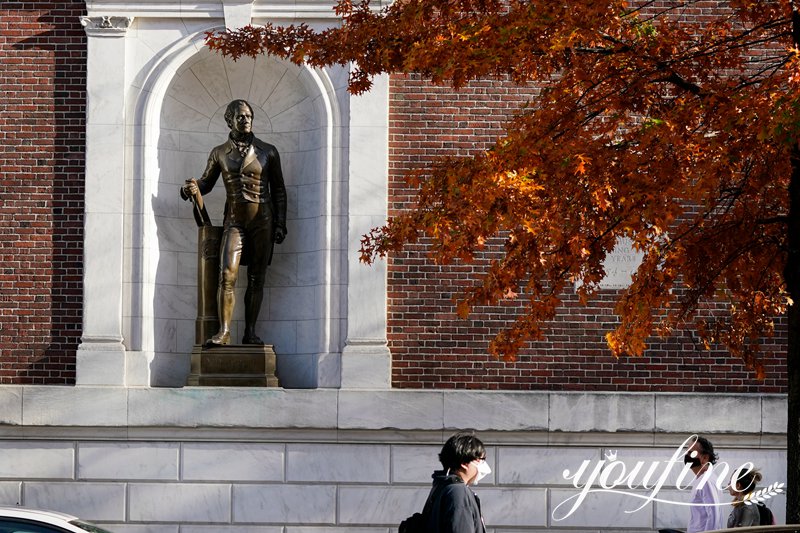 Custom Made Bronze Monument Statue of Alexander Hamilton  BOK1-441 - Bronze Figure Sculpture - 24