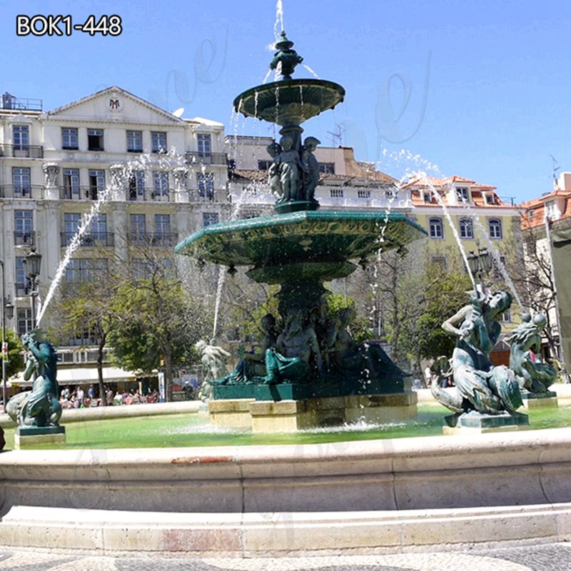 outdoor antique brozne fountain
