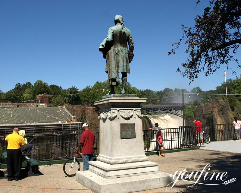 Custom Made Bronze Monument Statue of Alexander Hamilton  BOK1-441 - Bronze Figure Sculpture - 23