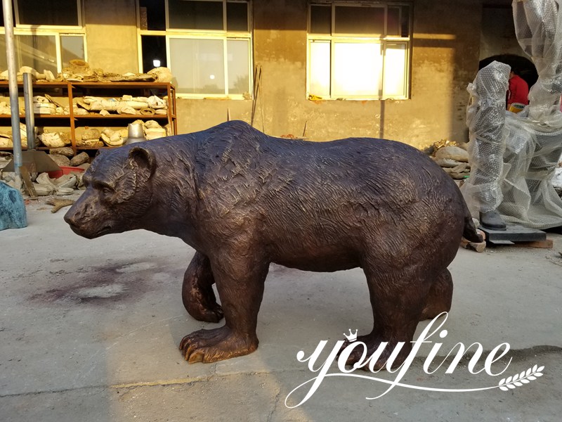 Outdoor Bronze Paddington Bear Statue Decor for Sale BOK1-453 - Bronze Animal Sculpture - 13
