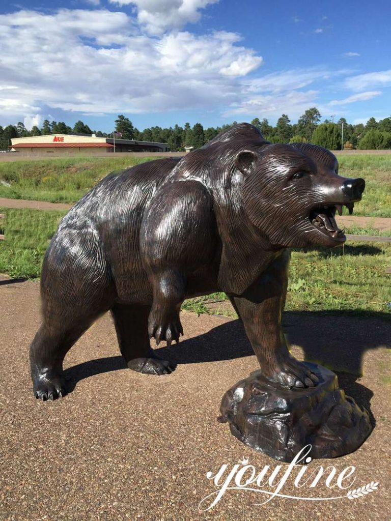 Outdoor Bronze Paddington Bear Statue Decor for Sale BOK1-453 - Bronze Animal Sculpture - 15