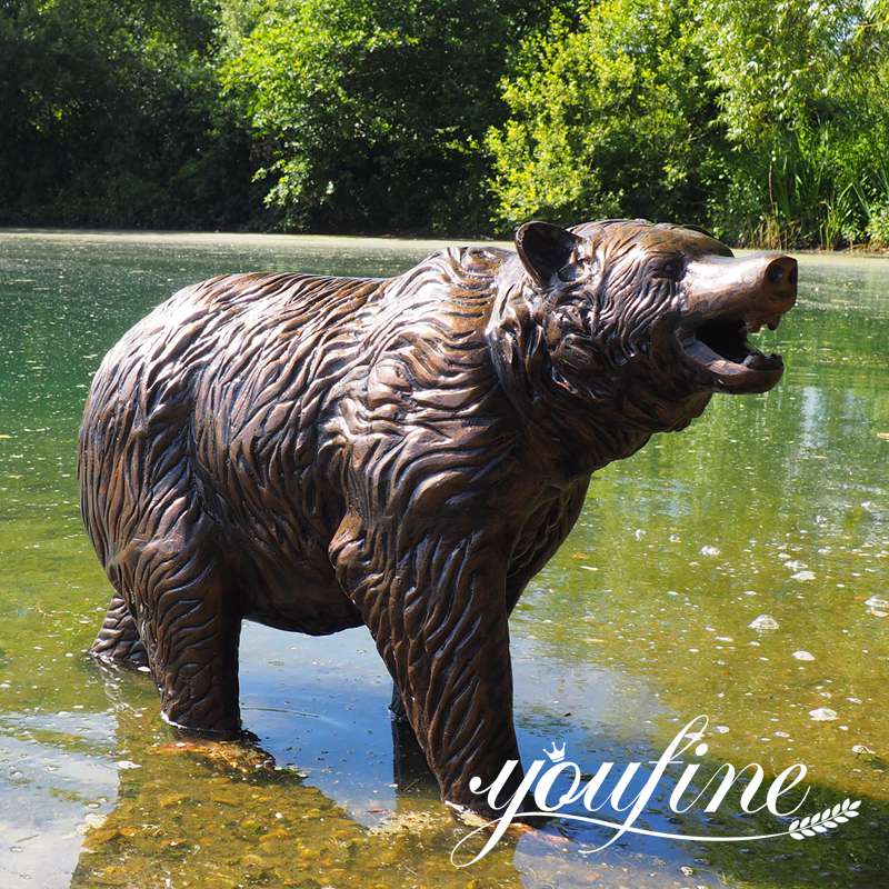 Outdoor Bronze Paddington Bear Statue Decor for Sale BOK1-453 - Bronze Animal Sculpture - 21