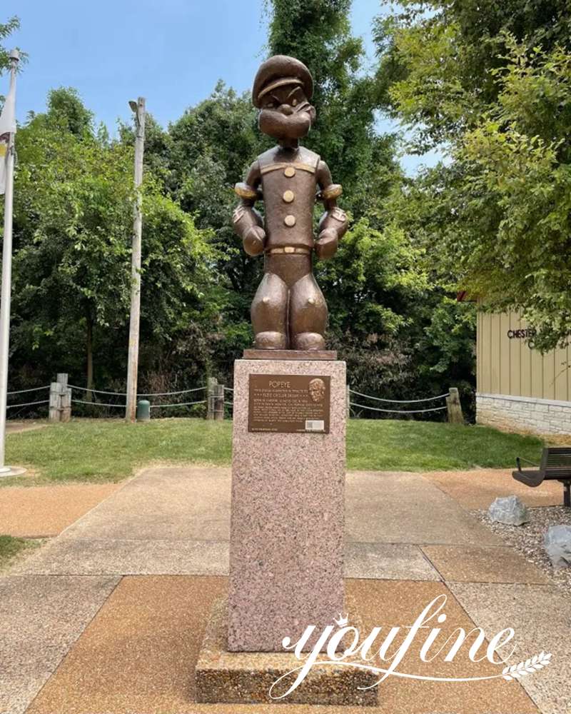 Custom Made Bronze Cartoon Popeye Statue for Sale BOK1-450 -  - 15