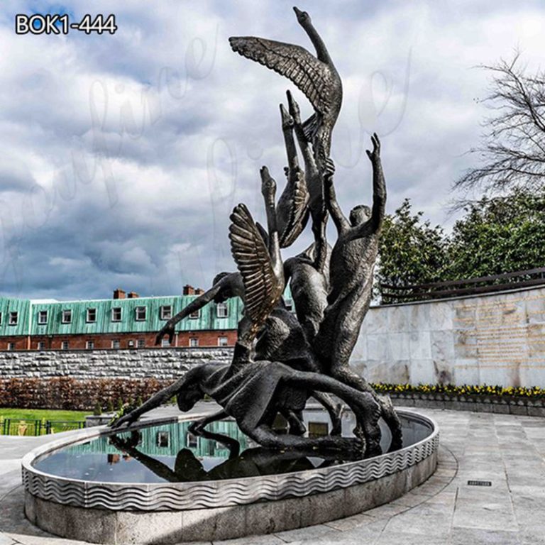 swan statue for garden -1