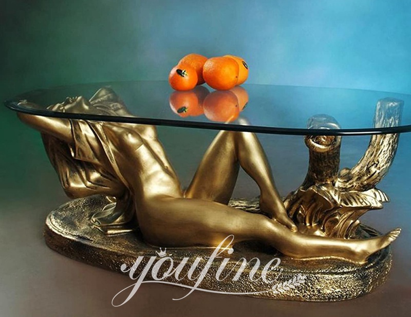 High-quality bronze table