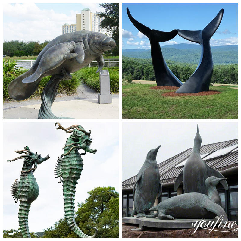 large seahorse sculpture