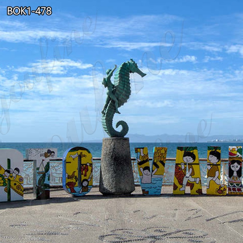 large seahorse statue for sale