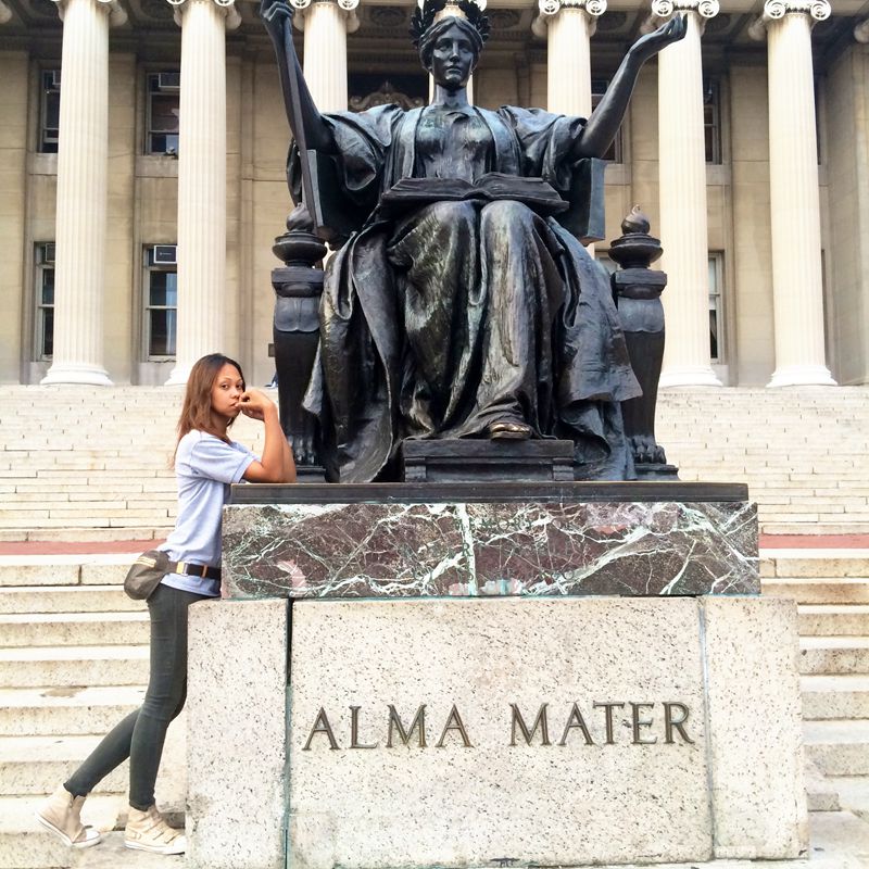 Alma Mater bronze statue