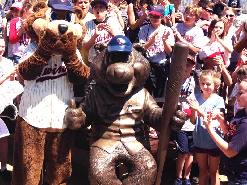 Bronze 'T.C. The Bear' Statue