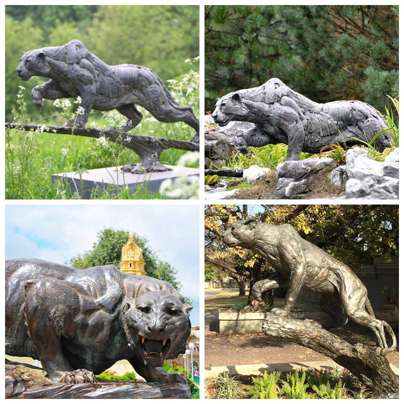 Panther wildlife sculpture
