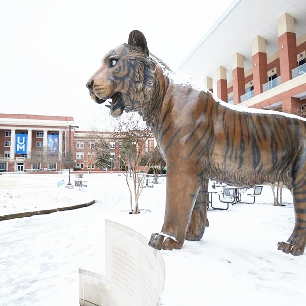 University of Memphis Antique Tiger sculpture mascot