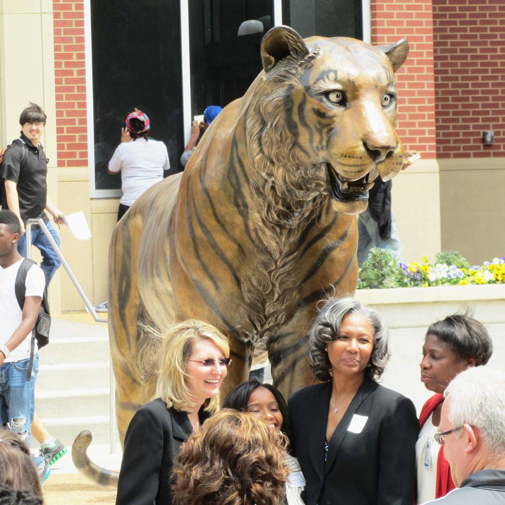 University of Memphis Tiger Statue mascot