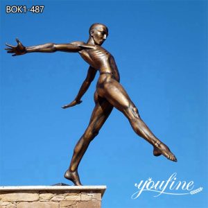 Custom Life Size Bronze Diving Athlete Man Sculpture BOK1-487