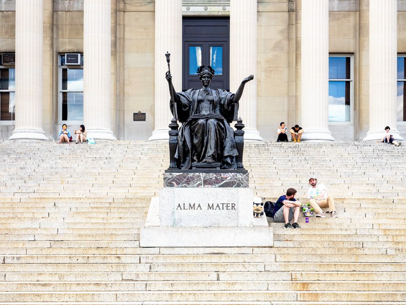 columbia university alma mater statue