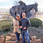 cowgirl garden statues