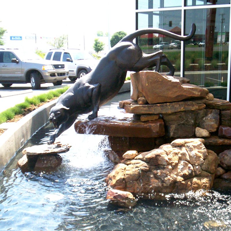 large panther statue