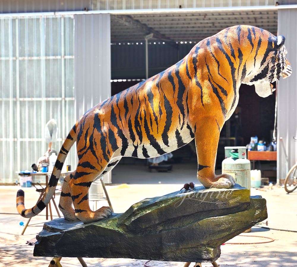 University of Memphis Antique Bronze Tiger Statue BOKK-783 - Bronze Tiger Statue - 4 realistic antique bronze tiger statue monument mascot