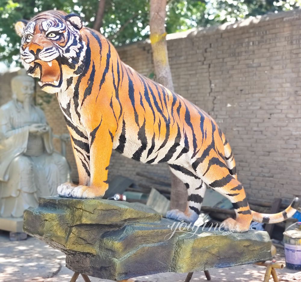 University of Memphis Antique Bronze Tiger Statue BOKK-783 - Bronze Tiger Statue - 6 realistic bronze tiger statue monument mascot