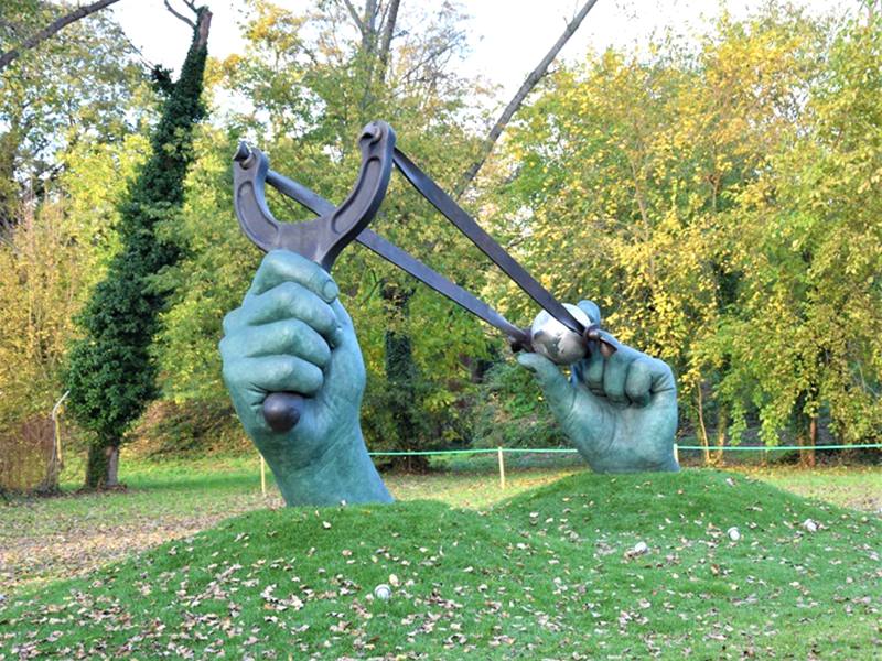Lorenzo Quinn large sculpture