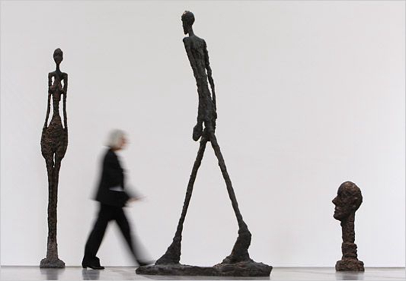 The Walking Man sculpture