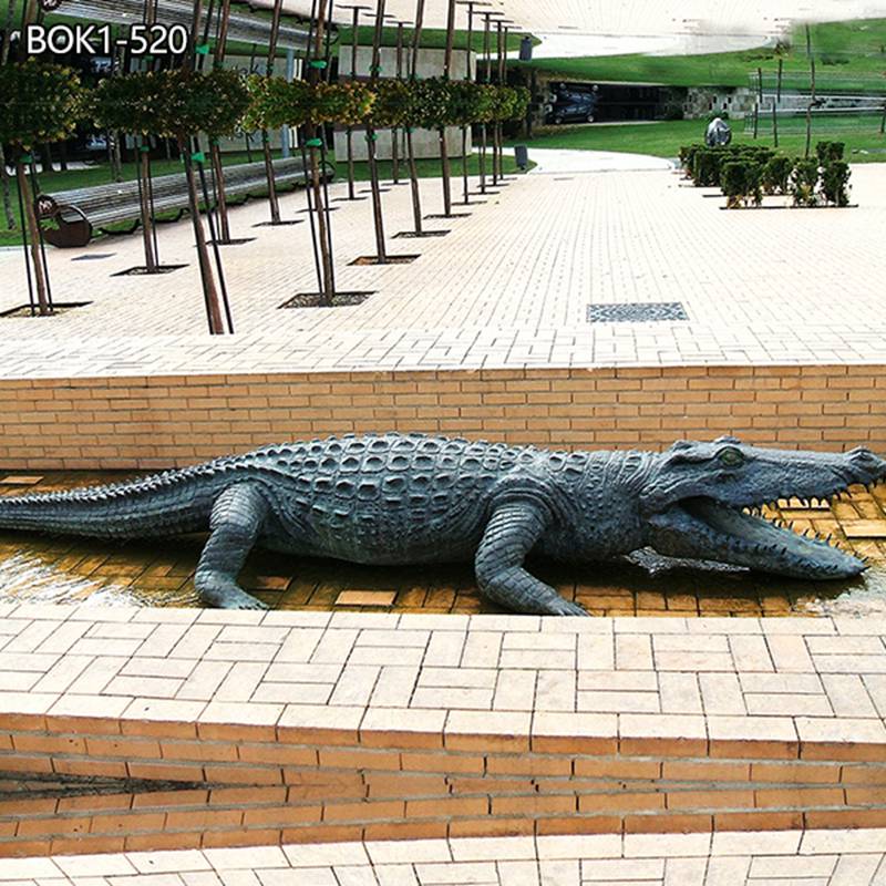 Alligator garden decor