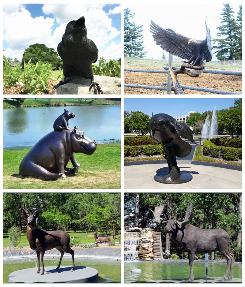 Animal garden statues