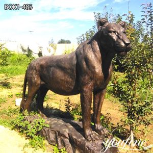 Wildlife Garden Bronze Lioness Statue for Sale BOK1-485