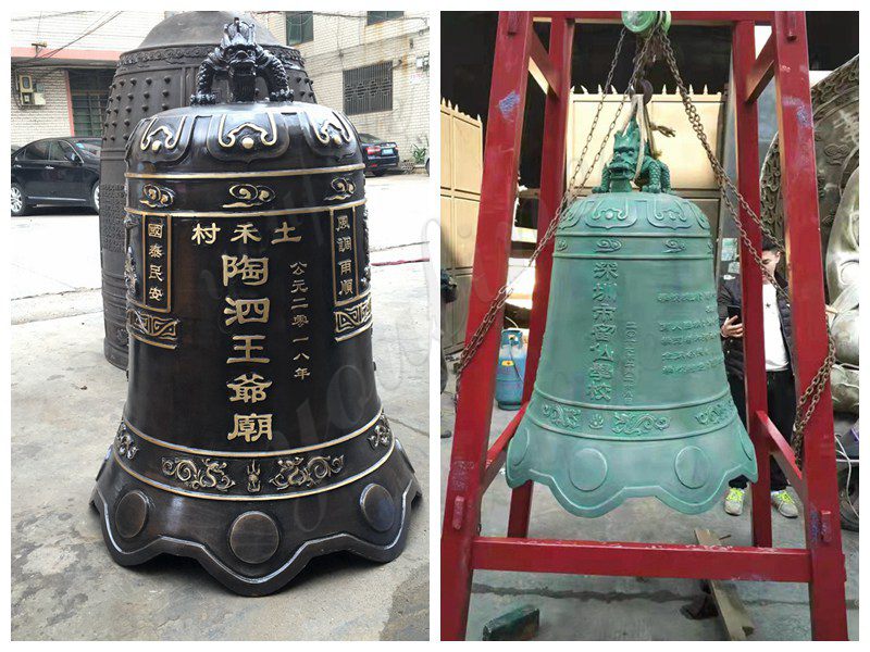 Customized Large Bronze Church Bell for Sale - Bronze Garden Statue - 6