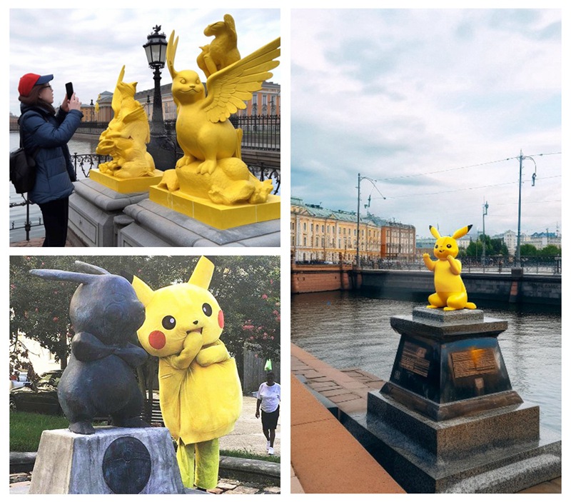 Life-size Bronze Pikachu Statue Daniel Arsham Pokemon Art - Bronze Garden Statue - 6