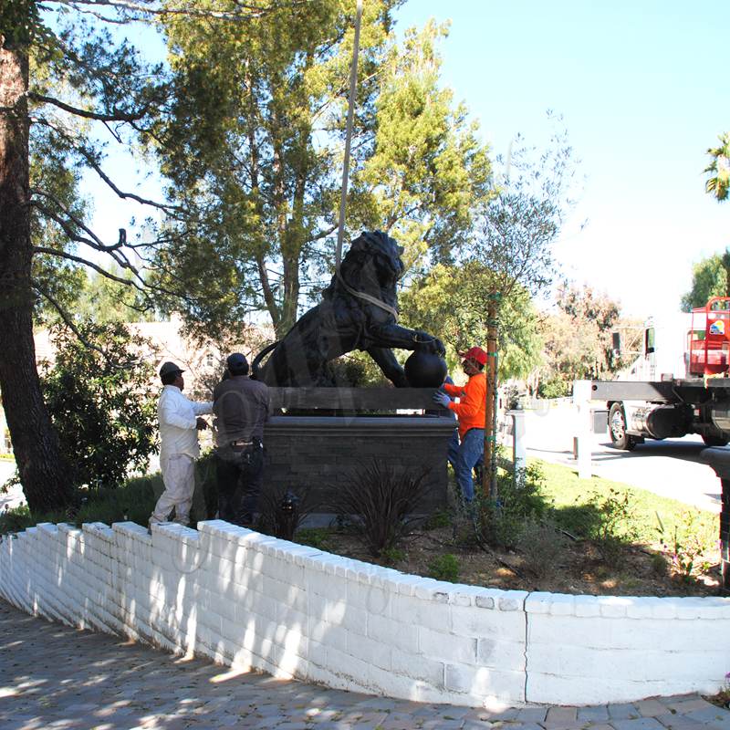 large bronze lion statue for sale