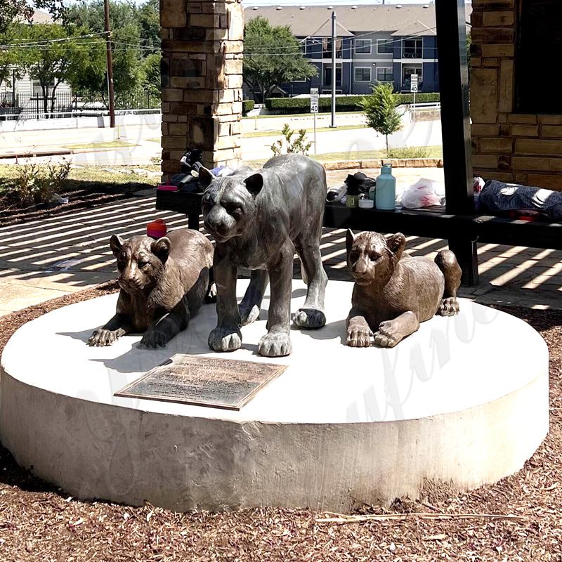 life size bronze lion statue art