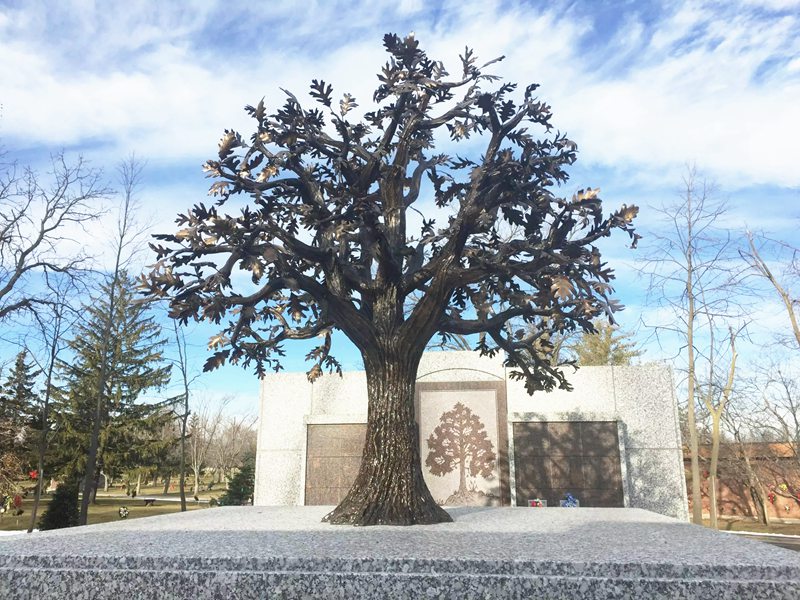 Large Bronze Tree Statue Art Garden Ornaments  - Bronze Garden Statue - 5