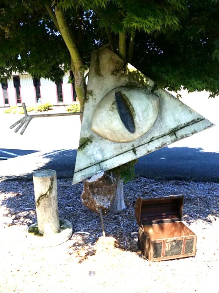Real-world Bill Cipher statue discovery