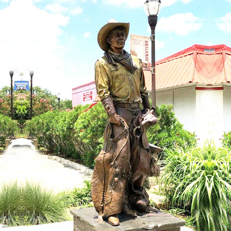 Life Size Bronze Cowboy Statue for Sale - Bronze Figure Sculpture - 1